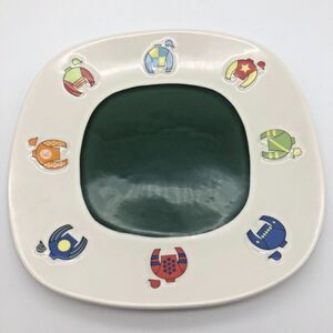 Keeneland Plate Jockey Silks Horse Racing Equestrian Lifestyle Home Square 8 in